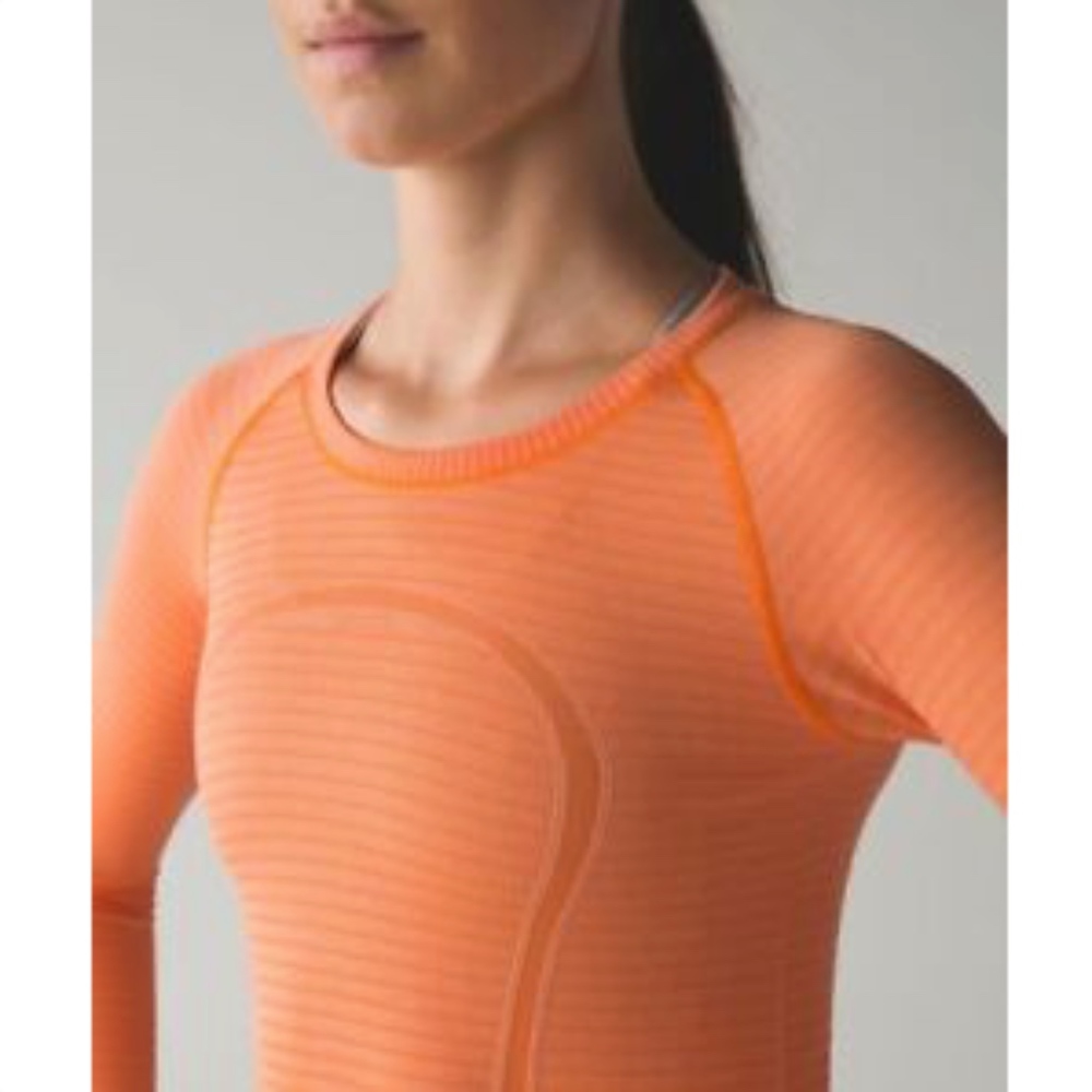 Lululemon Swifty Tech Long Sleeve - Orange
